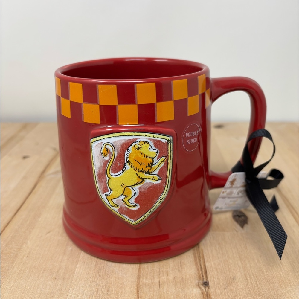 Rae Dunn GRYFFINDOR Mug Harry Potter Collection Ceramic Burnt Red Double Sided